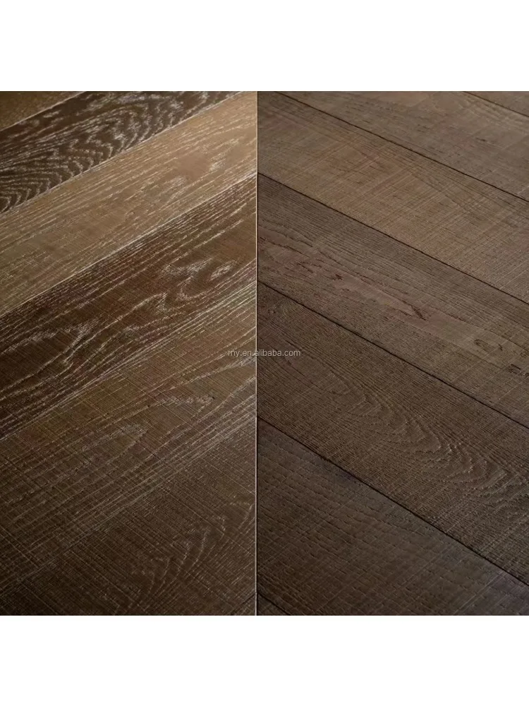 نسخة مخصصة من أرضية الباركيه، أرضية خشبية من خشب البلوط البني، أرضية من خشب البلوط الأبيض
