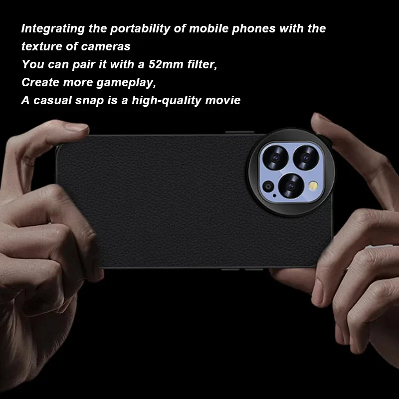 Custodia per cellulare ANLAIKE per iPhone 16 Pro Max, filtri da 52 mm, accessori per fotografia, placcatura, custodia protettiva morbida in TPU per lenti complete
