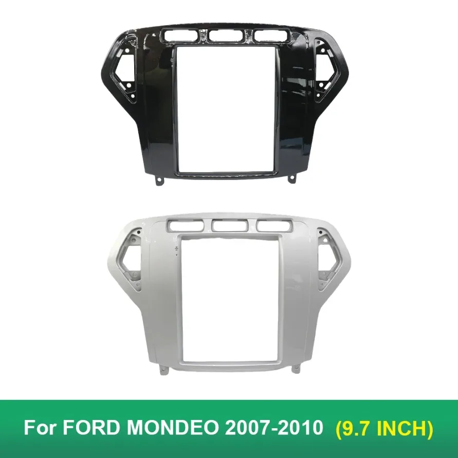 9.7 Inch 2 Din Car Radio Fascias For FORD MONDEO 2007-2010 Tesla Style Multimedia Frame Video Player Navigation DVD