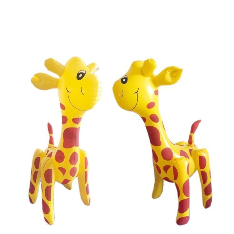 Children\'s Inflatable Toys Stall Toys PVC Leather Balloon Water Toys Dinosaur Tiger Pig Cat Rabbit 1PC