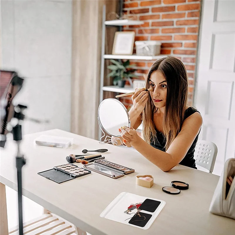 120 قطعة مجموعات أكياس إغلاق بسحاب بلاستيكي شفاف للمجوهرات ، مع شرائط تبويب ورقية مضادة للتشويه لبطاقة هدايا المجوهرات