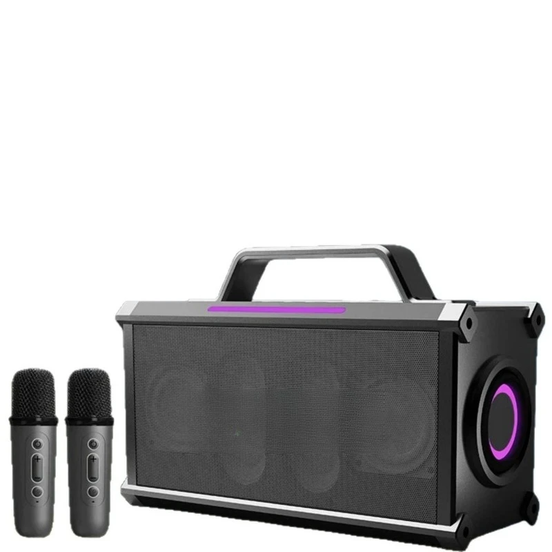 Outdoor Bluetooth singing all-in-one speaker, high-volume Bluetooth speaker, portable portable speaker
