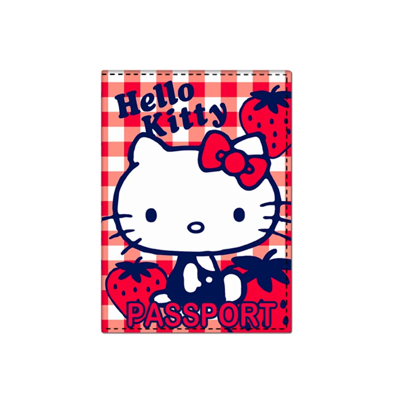 1pcs Sanrio Hello Kitty Passport Cover Waterproof Case for Passport Wallet Business Credit Card Documents Holder Protective Case