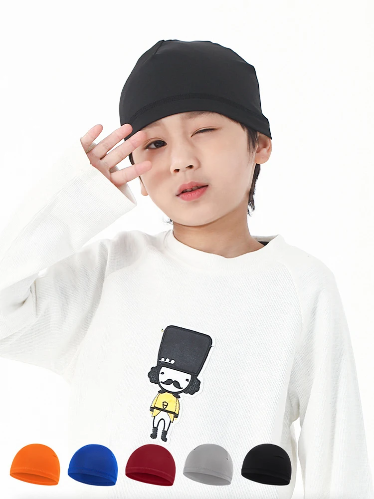 AliExpress NONE Kids Cycling Skull Cap for Boys Girls Breathable Helmet Liner Outdoor Quick Dry Skateboard Running Children Sweat Wicking Beanie