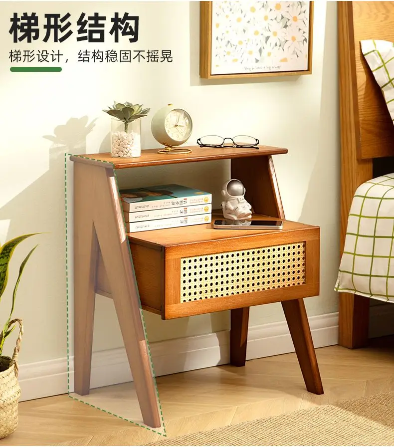 Bedside Cabinet Modern Simple High-grade Sense Lockers Bedroom Shelves Nightstands Furniture Mesas De Noche Small Cabinet Ins