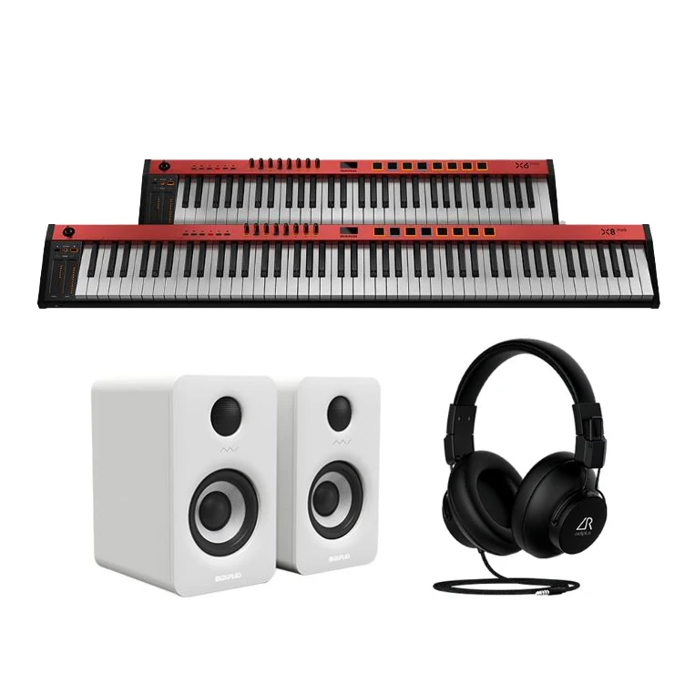 

Midiplus X6 PRO II 128 Tone 61 Keys Semi-Weighted USB Midi Keyboard Electronic Organ Portable Digital Piano Instrument