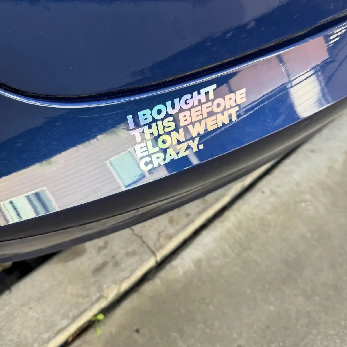 I Bought THIS Before Elon Went Crazy Funny Car Bumper Stickers Windows Tail Decor Vinyl Decals Tuning Accessories