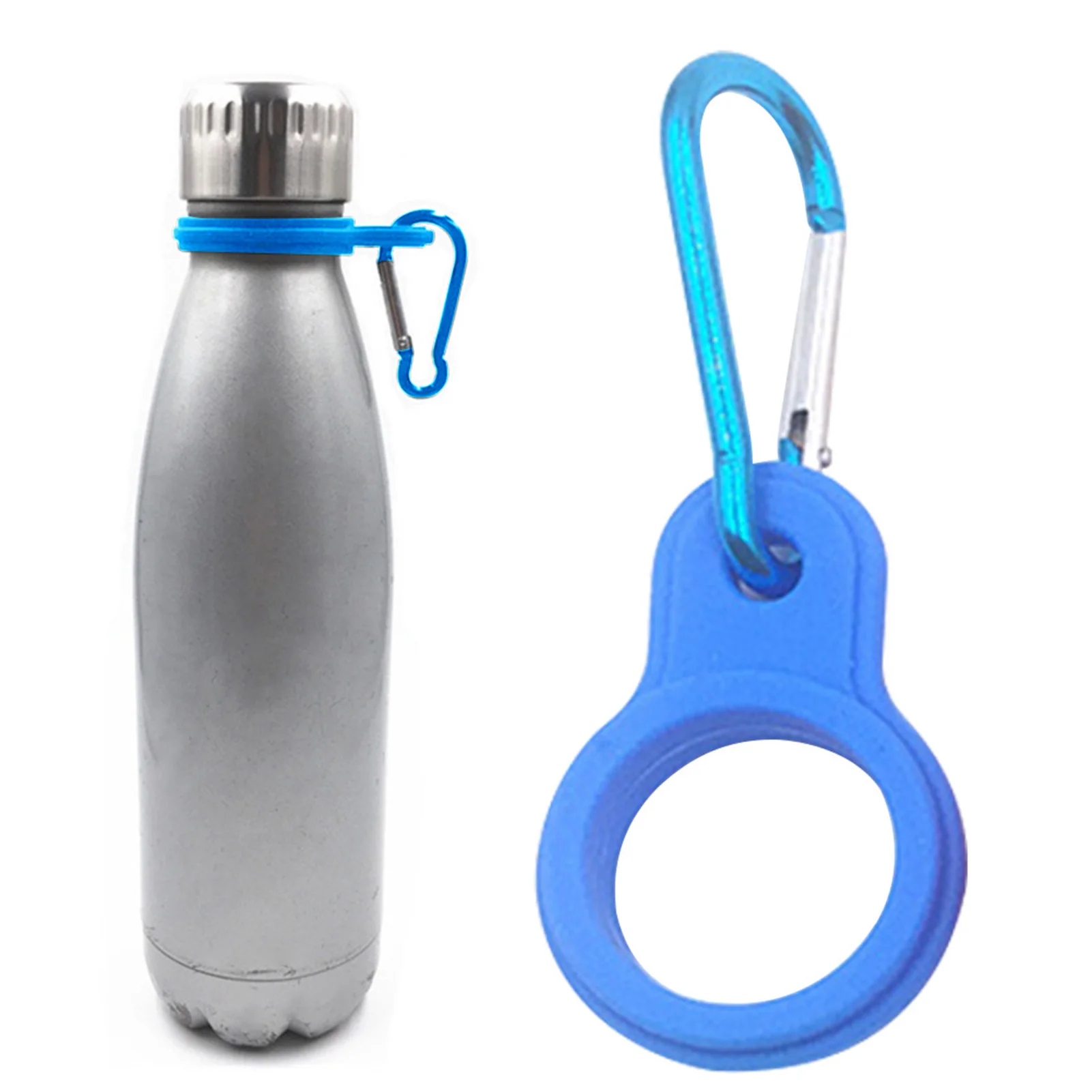 

1PC Silicone Sports Kettle Buckle Camping Hiking Tools Water Bottle Holder Rubber Buckles Arrival Accessories Outdoor Carabiner