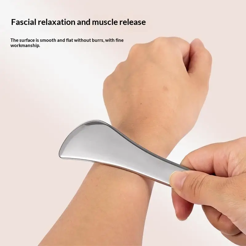 New Stainless Steel Gua Sha Massage Tool Ergonomic Scraping Massager For Muscle Relief And Body Therapy