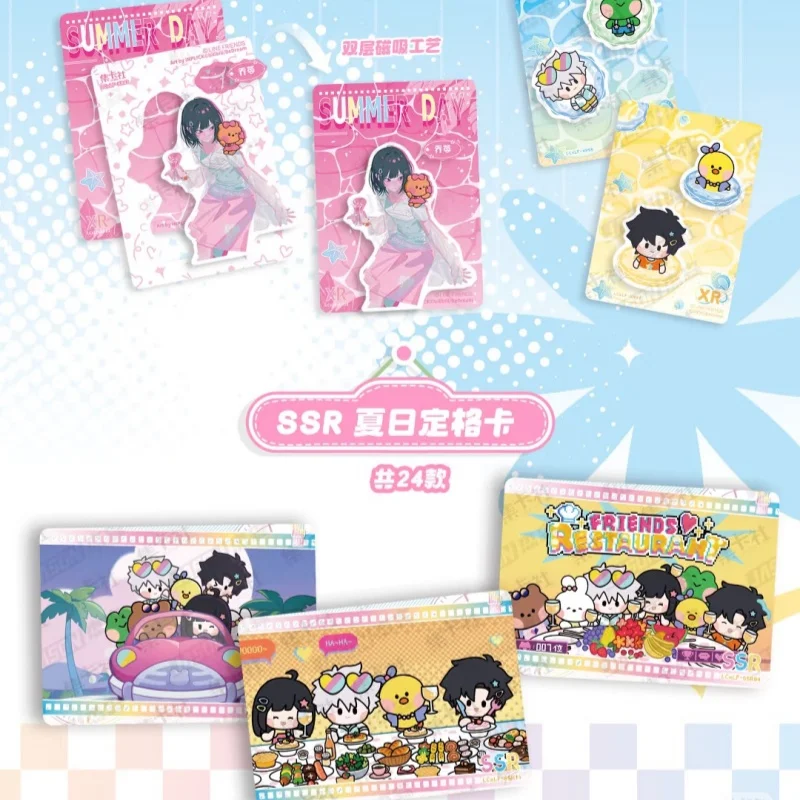 In Stock Link Click X LINE FRIENDS Co-Branded Colorful Time Card Series Collection Card Animation Cartoon Periphery Toy Gifts view 4