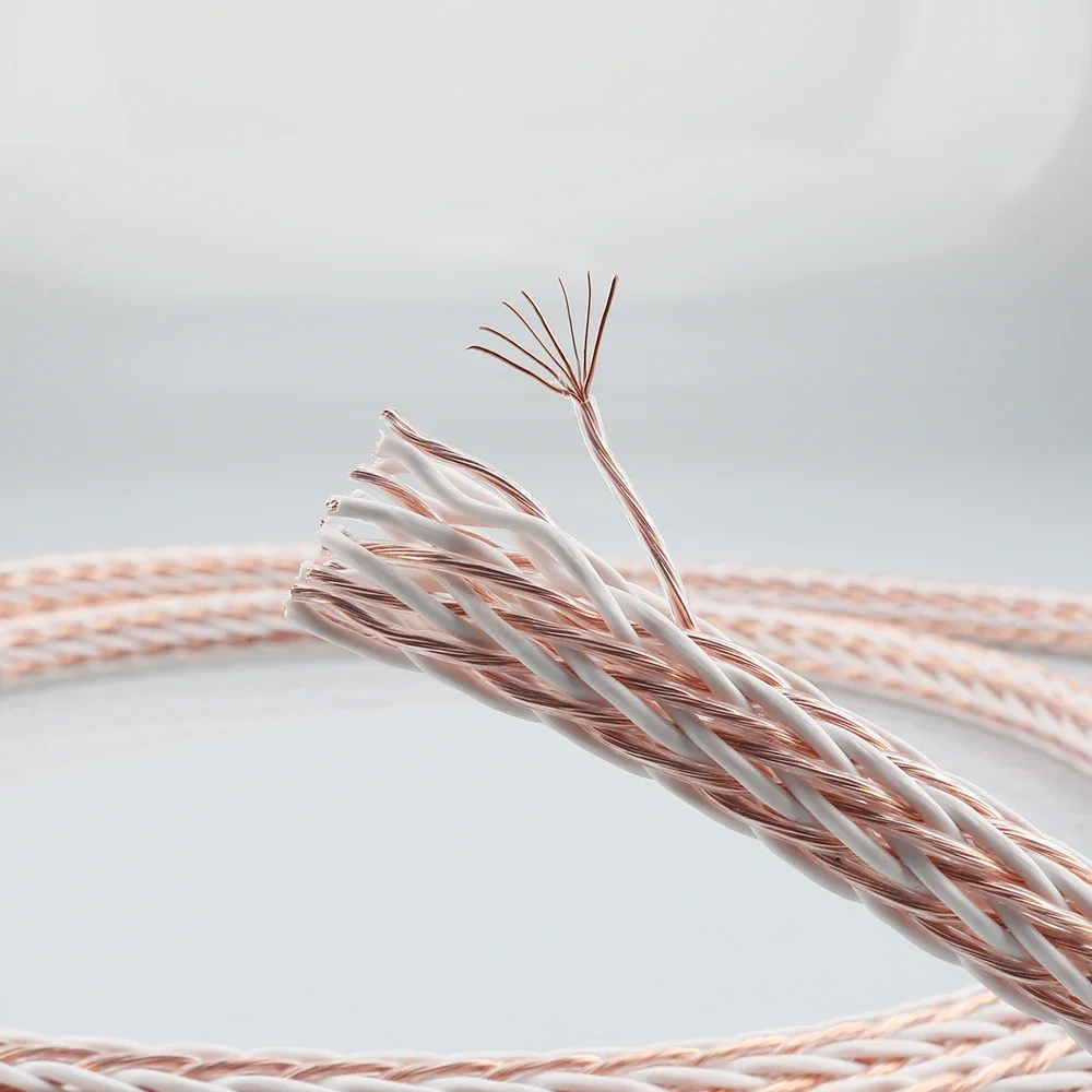 Hifi 12TC 24 rdzenie wysokiej czystości przewód OCC kabel głośnikowy przewód zasilający do wzmacniacza odtwarzacza CD DVD gramofon