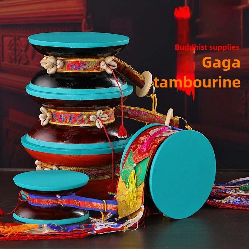 Nepal Handmade Ritual Drum Goat Skin Round Sangmu Drum with Free Bag Small Medium Large Size