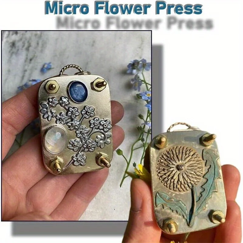 Prensa de Flores Micro, Kit de Arte para Presionar y Conservar Plantas, Regalo para Amantes de las Manualidades