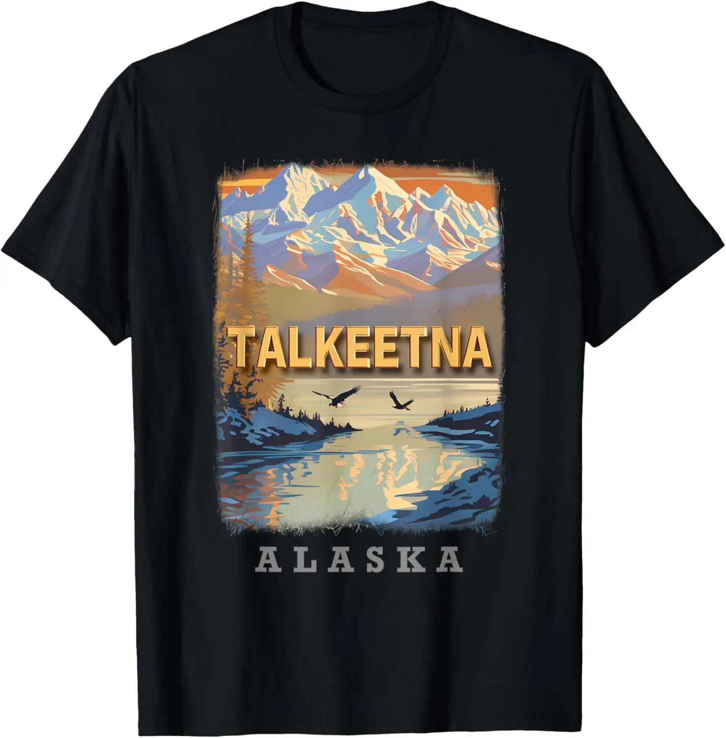 Talkeetna Alaska AK Mountain Majesty SD029 T-Shirt