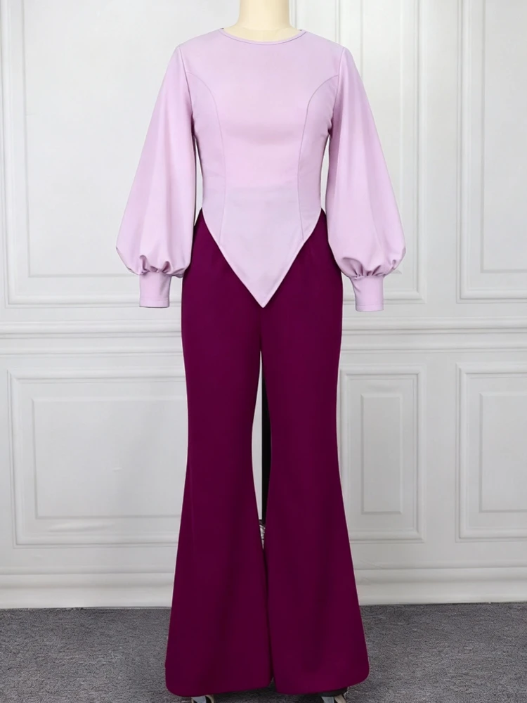 

Комплекты женской одежды из двух предметов, новинка 2026 года, весна-лето, комплекты-двойки, топ с длинным рукавом и брюки, костюмы, наряды, одежда