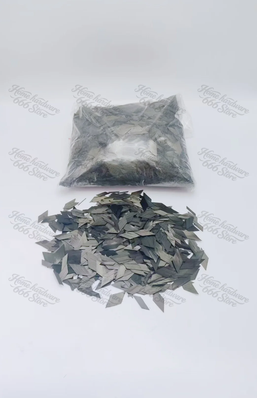 1kg 5/10/15/20mm Flake Carbon Fiber Forging Chopped Carbon Fiber Bundle Marble Texture Automotive Interior Parts Surface