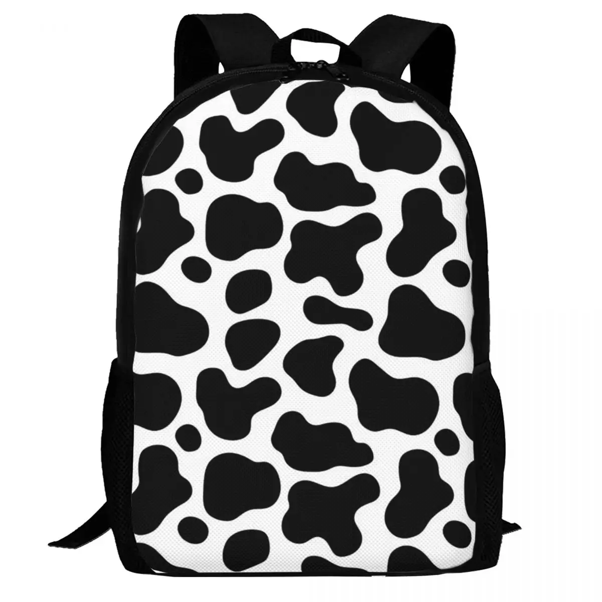

Cow Spots Animal Print Backpack Daypack Large Capacity Boys Girls BookBag School Bag Shoulder Bags for Men Women