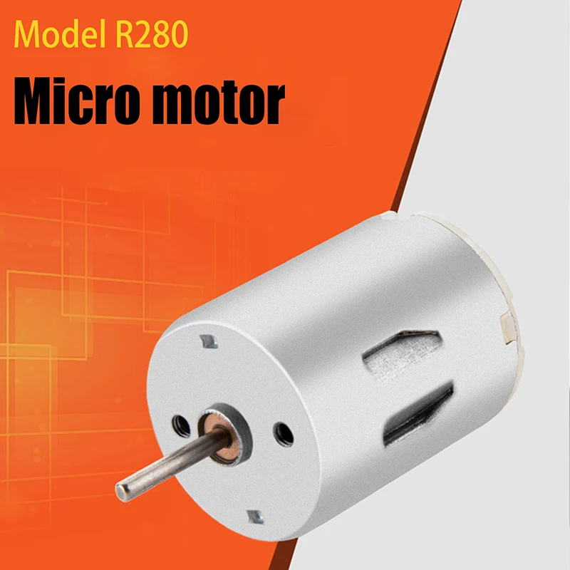 Mini DC Motors r280 High Torque High RPM DC Motors 6-24V 19800RPM or DIY Toys Mini Fans Juicer Water Pump Beauty Instrument