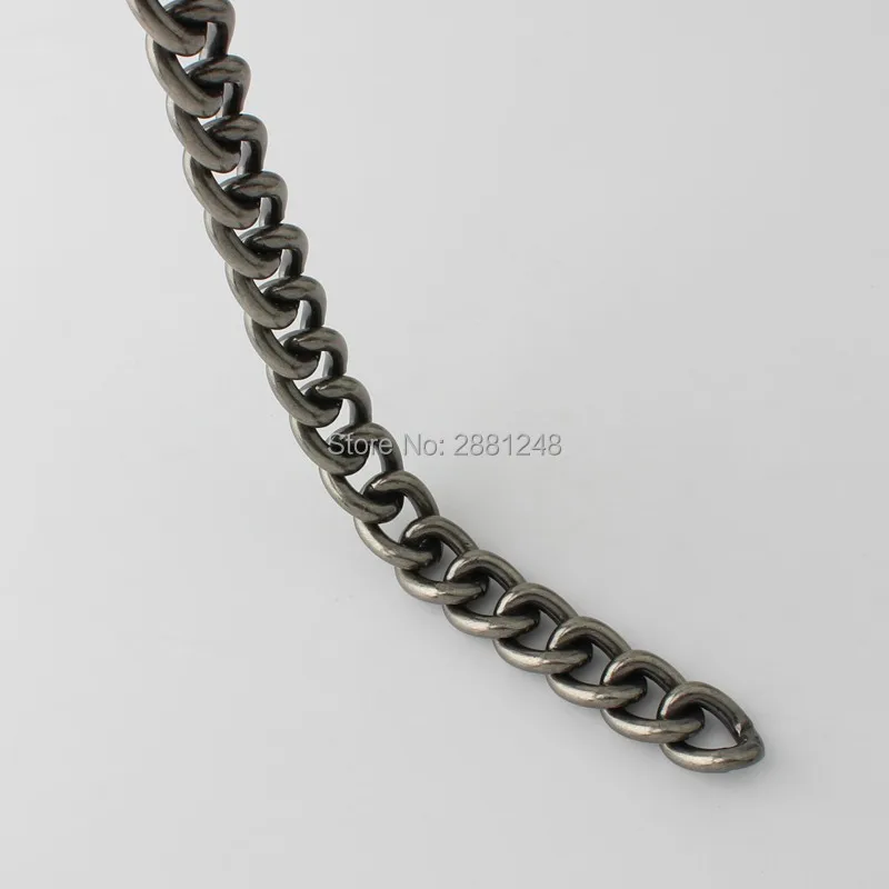 10 Meters 1meter 17mm rainbow Aluminium Chain Retro Roller Light weight chain for hand bag purse adjusted strap old silver