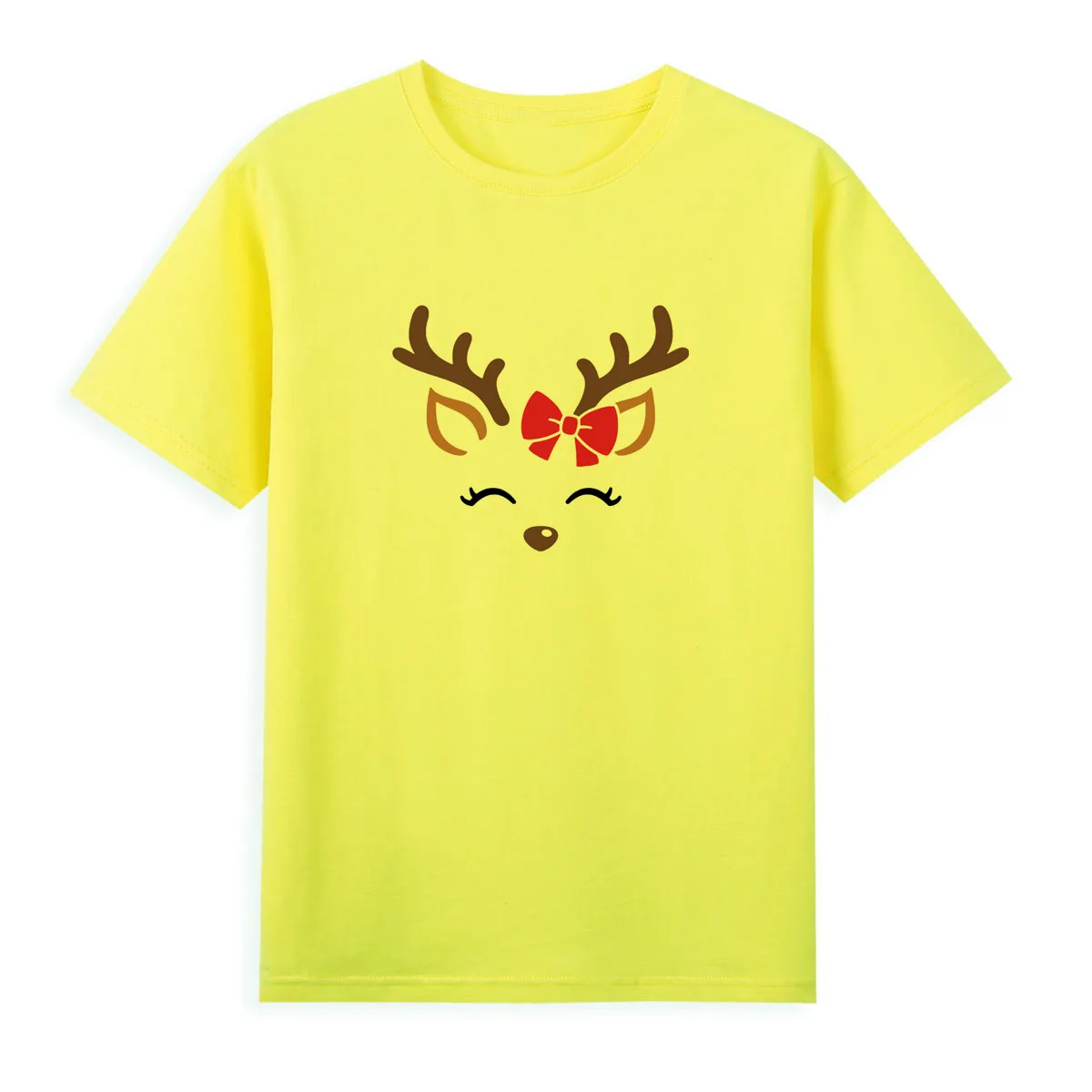 

BGtomato Cute fawn print T-shirt christmas new creative top personalized fashion shirt A080