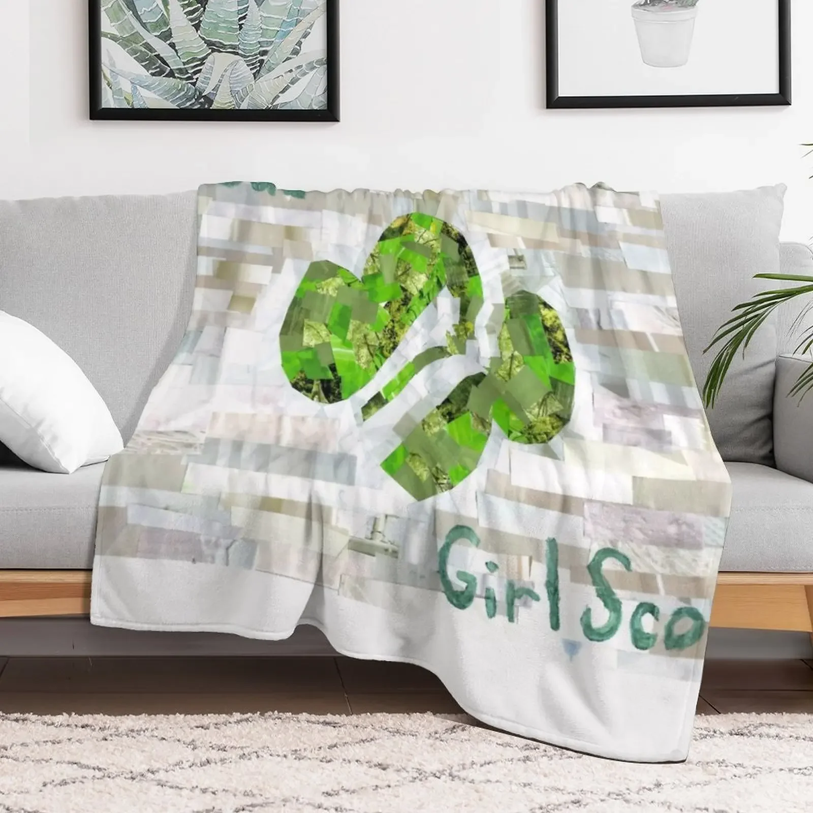 New Proud Girl Scout Throw Blanket Blankets Sofas Of Decoration Picnic Blankets