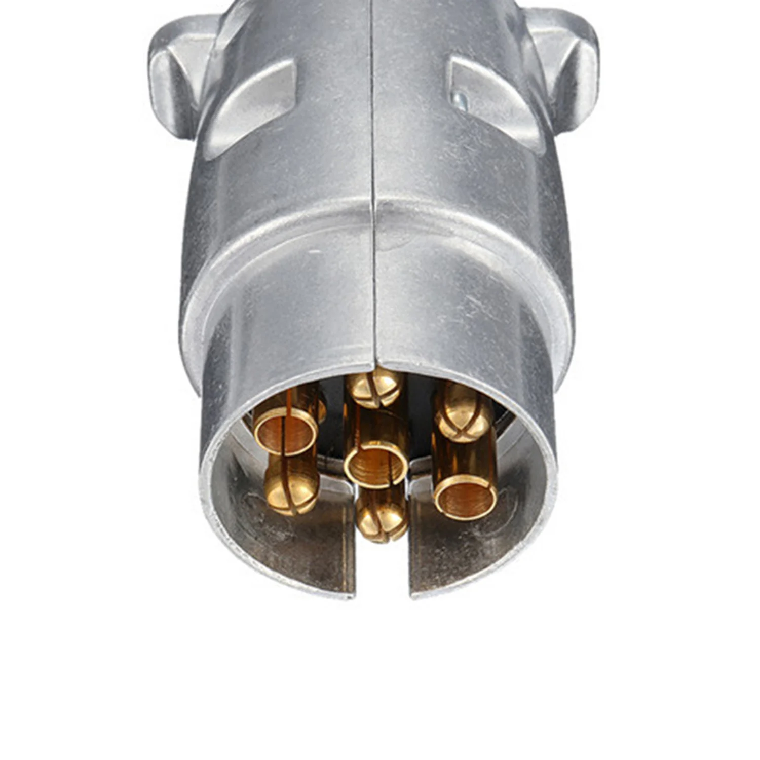 1pc 7 Pin Trailer Plug Socket Metal 12V 7 Pin Plug Socket Connectors Car Engine Replacement Parts