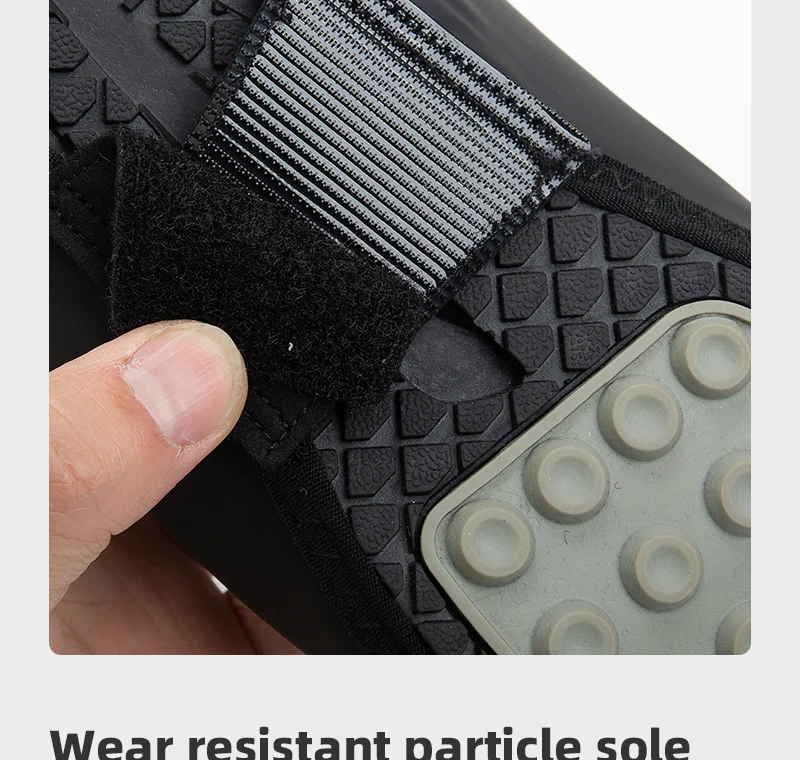 YKYW Männer winddichte wasserdichte Fahrradschuhe Abdeckung schwarz weiß MTB Fahrradschuhe Stiefelüberzüge Schuhschutz Pro Team Aero Überschuhe – Detail 6