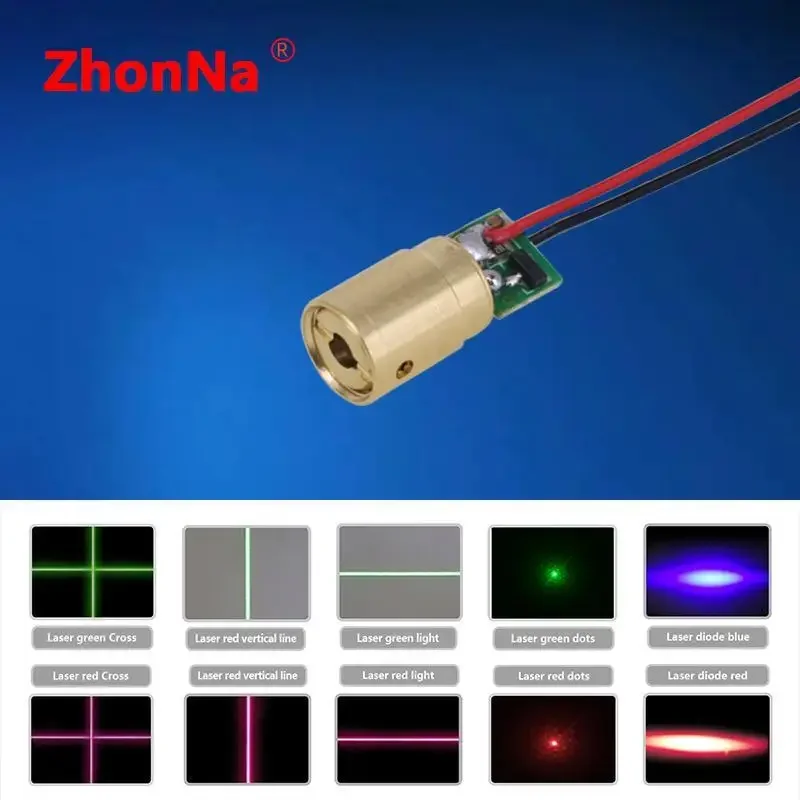 8X11mm Industrial Grade Laser Head Aiming Locator, Laser Optical Installation Accessories, Red Laser Module PCB 3V-3.7V