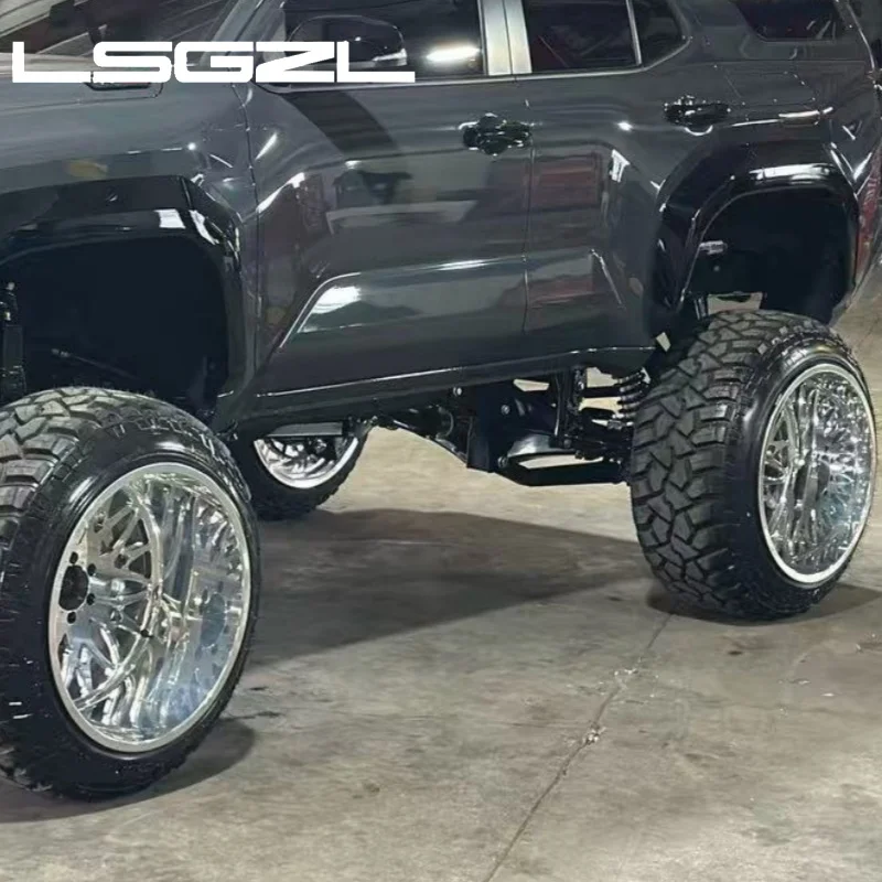 LSGZL Super Single Forged Wheels 20x10 22x12 24x14 OffRoad Wheels 6x139.7 6x5.5 8x6.5 10x225 Deep Dish Wheels for Truck jeep
