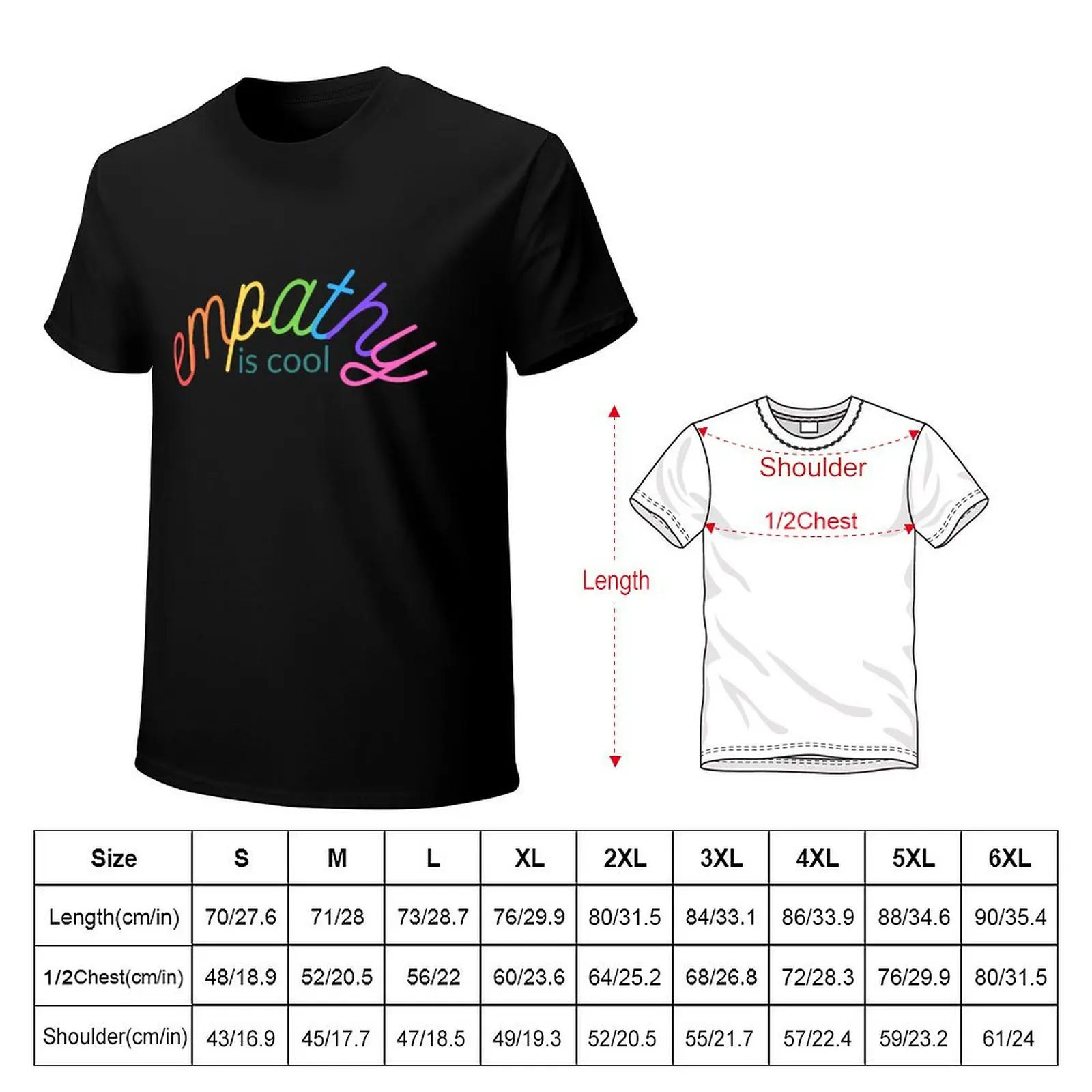 Empathy Is Cool T-Shirt Plus Size Lightweight Tee Shirt