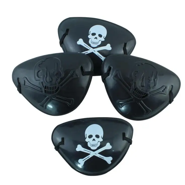 Pirate Eyepatch with Flexible Rope for Christmas Halloween Costume Kids Toy eye Patch Blindage accessories  YH1368