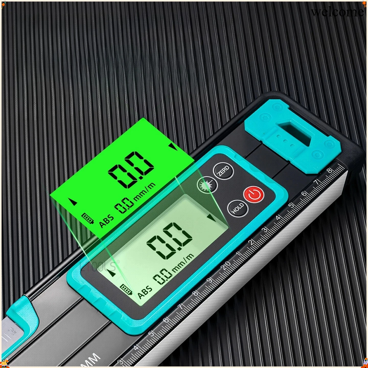 Bottom Magnetic Level Digital Scale Precision Adjustable Horizontal Bubble Ruler Household Decoration Measurement Auxiliary Tool