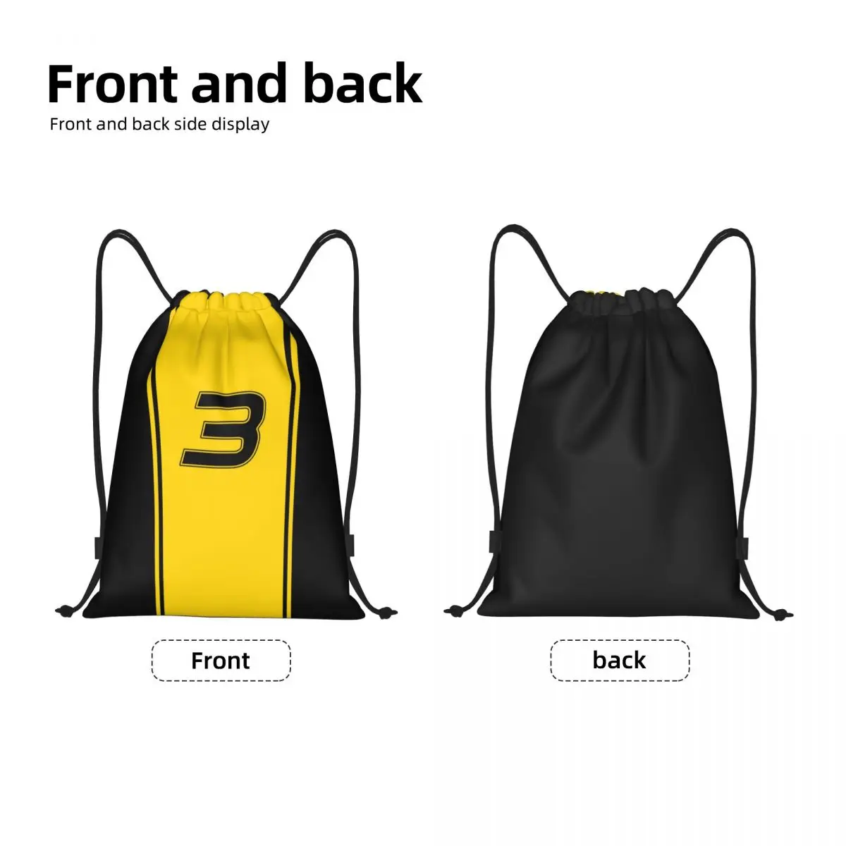 Ricciardo-Sac à dos de course de moto pour hommes et femmes, sac de sport de gym, sac à provisions portable, proximité Wstring, RIC 3