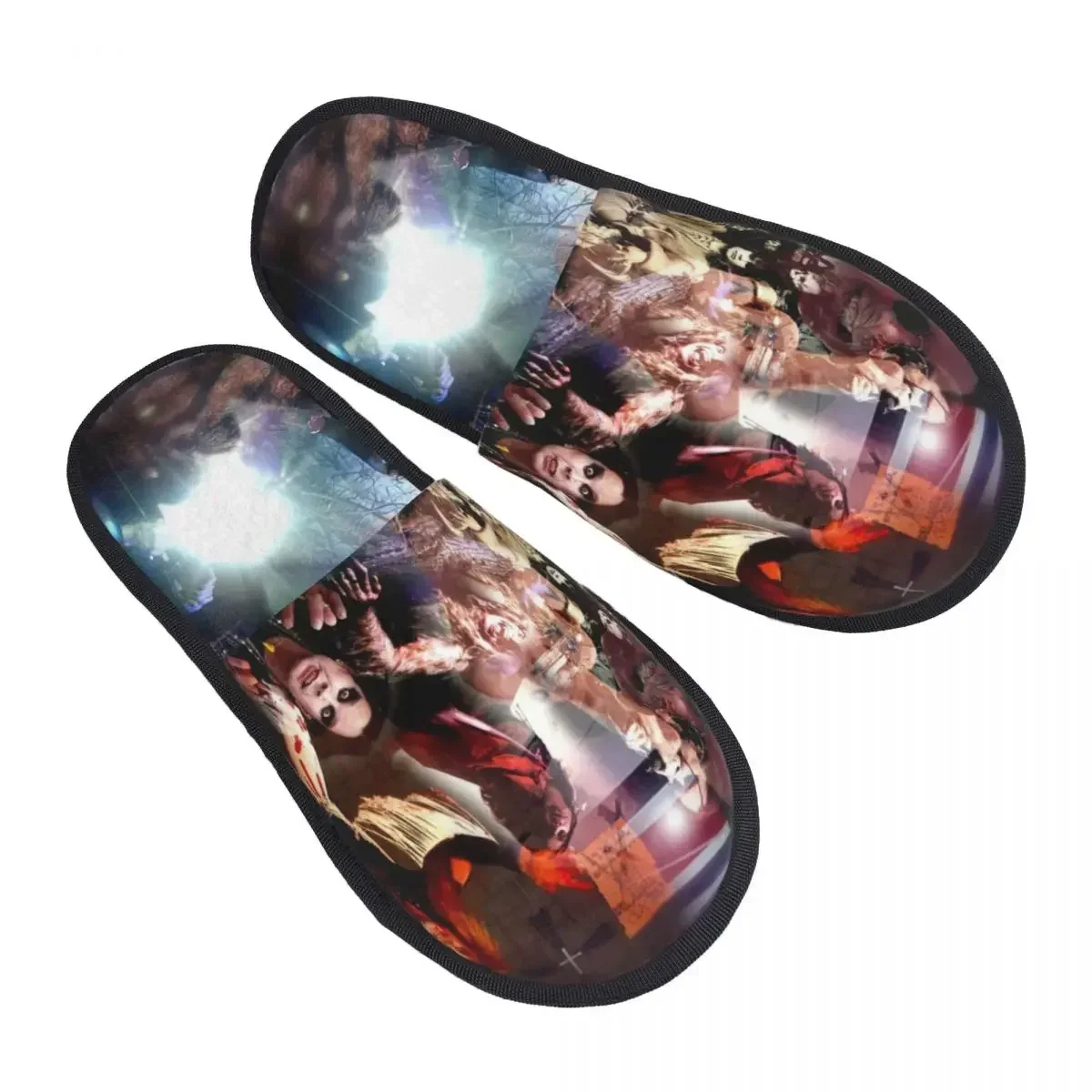 Custom Prince Of Darkness Memory Foam Slippers Women Cozy Warm Heavy Band Rock House Slippers