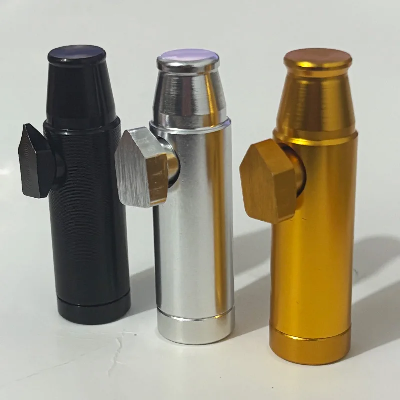 Lot de 3 Distributeurs de Spices en Métal SnufBullet, Mini Salière, Bouteille Anti-fuite, Édulcorant Premium, Rangement Portable de Voyage