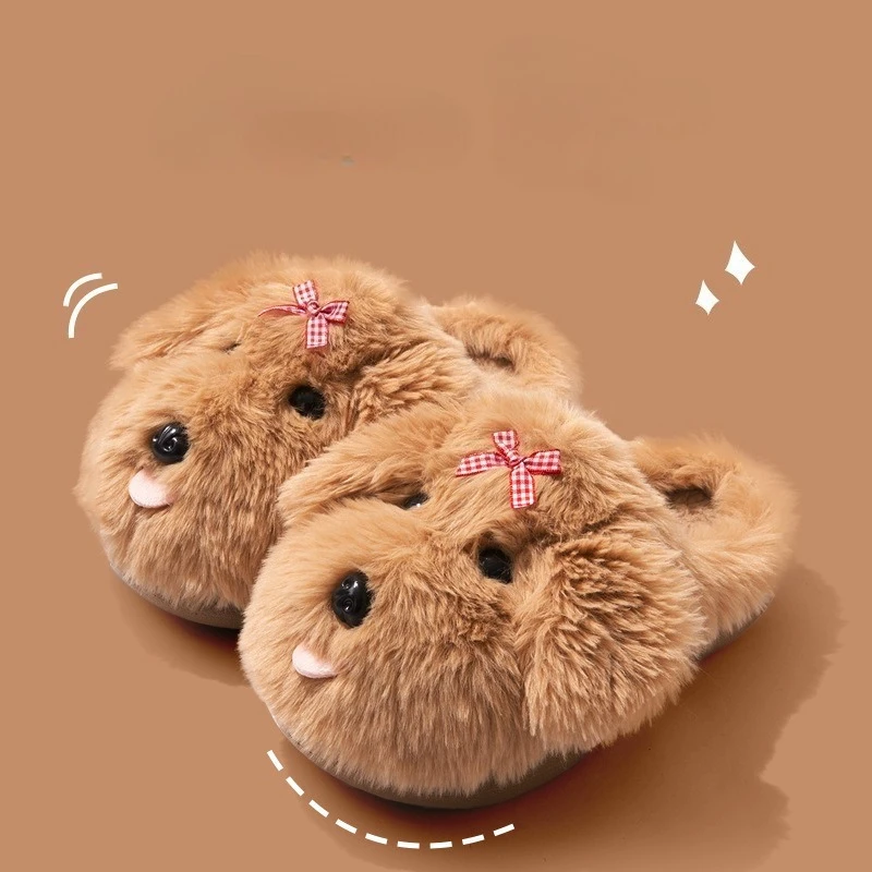 

New Children's Cotton Slippers Girls Princess Non-Slip Slippers Autumn Winter Kids Toddlers