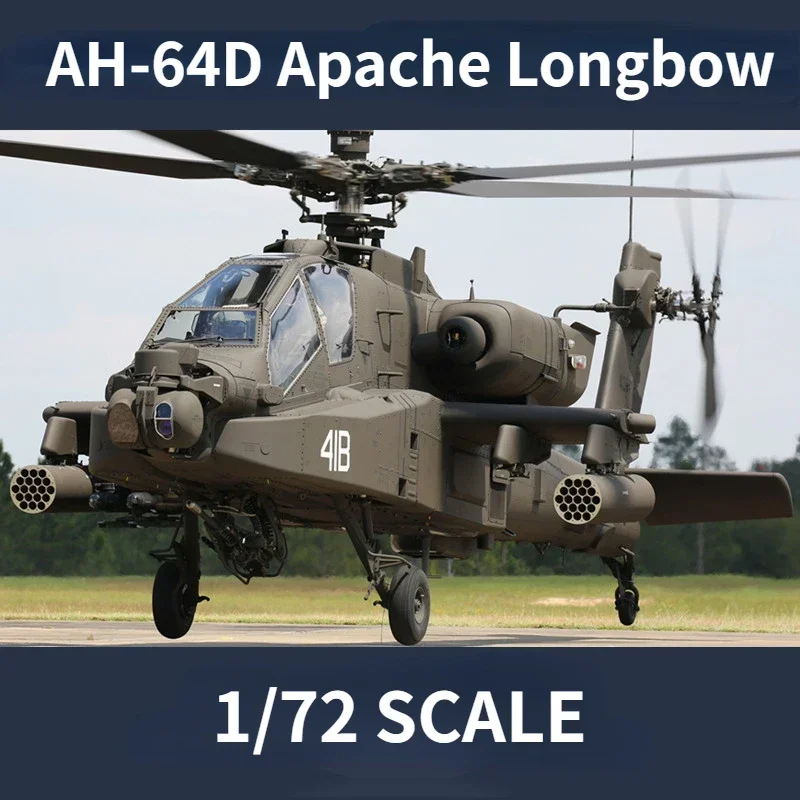 

HOBBY BOSS 87219 Aircraft Model 1/72 AH-64D Apache Longbow Airplane Helicopter Model Kits for Model Hobby Collection DIY Toys