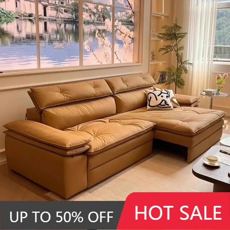 Orange China Electric Recliner Sofas Cheap Modern European Nordic Living Room Sofas Luxury Italian Banken Woonkamer Furniture