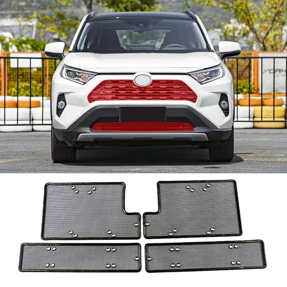 For Toyota Rav4 RAV 4 V 2019-2023 Stainless Steel Front Grille Insect Net Radiator Condenser Protective Anti Insect Sand Mesh