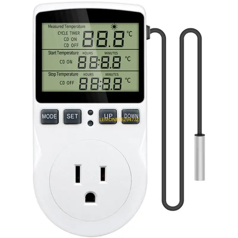 

63HA цифровой выпускной штекер термостата для аквариумов и теплиц контроль температуры