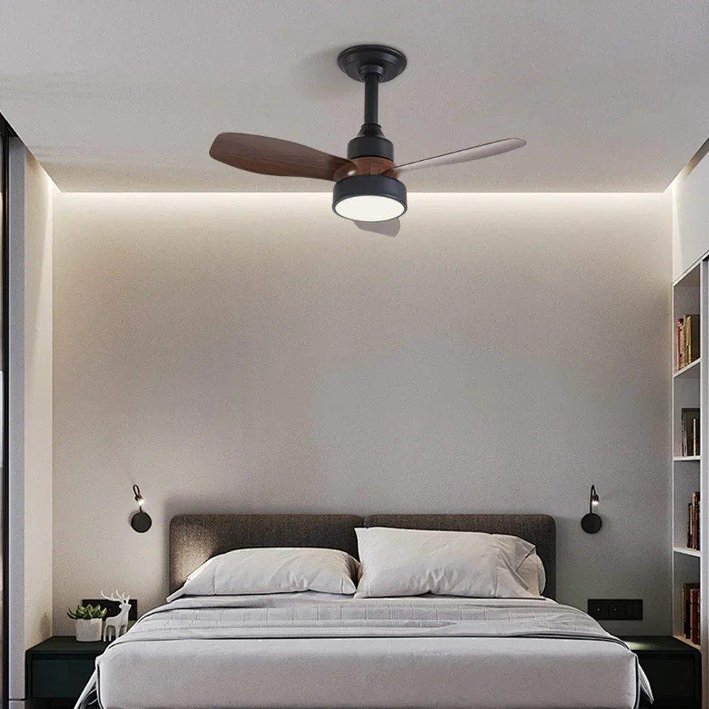 24 Inch Ceiling Fan with Lights, Remote Dimming, 3-speed Wind Speed, Modern Lighting, Simple Bedroom Indoor Lighting Ceiling Fan