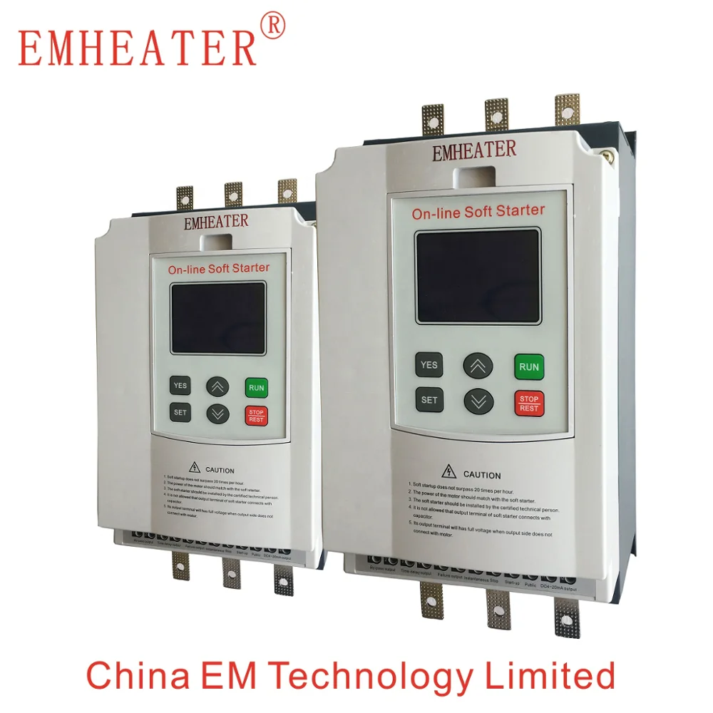 380V 15KW 30A  3phase online working soft starter for industry ACmotor fan pump compressor mill machine no need bypass contactor