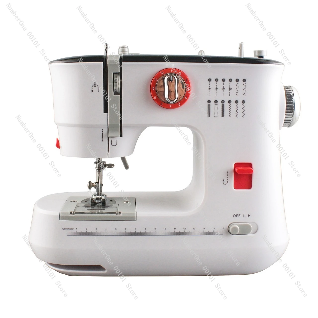 ماكينة خياطة كهربائية منزلية 12 نوعًا من القماش المكون من 6 طبقات