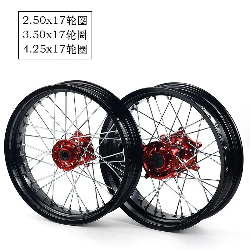 Quality Guaranteed  Motorcycle 17 Inch Supermotard Supermoto Racing Wheels Set Fit KTM CRF 250R/450R