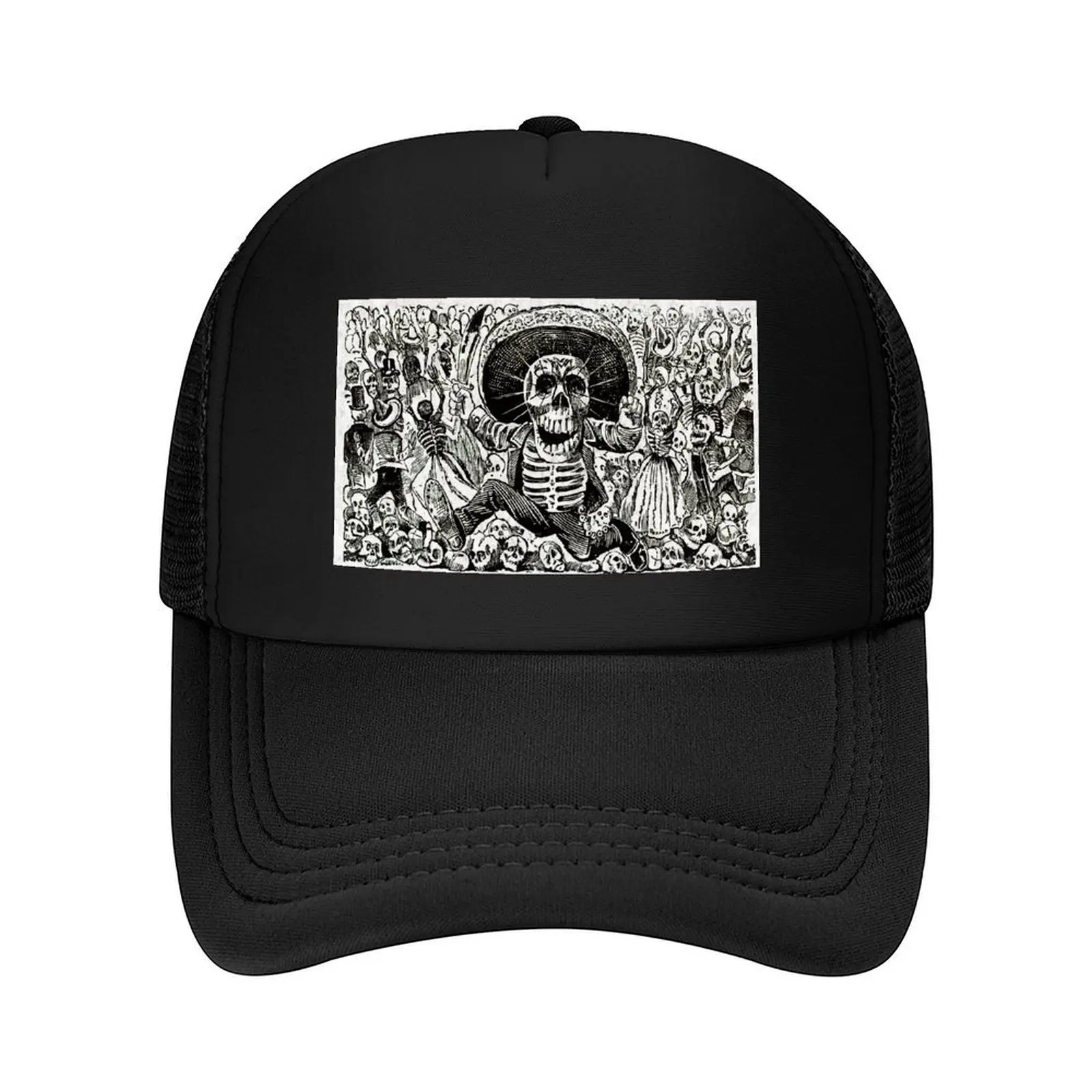 

Calaveras Oaxaquena by Jose Guadalupe Posada Baseball Cap Hat Beach hard hat Unique hats Luxury Brand Elegant Women's Hats Men's