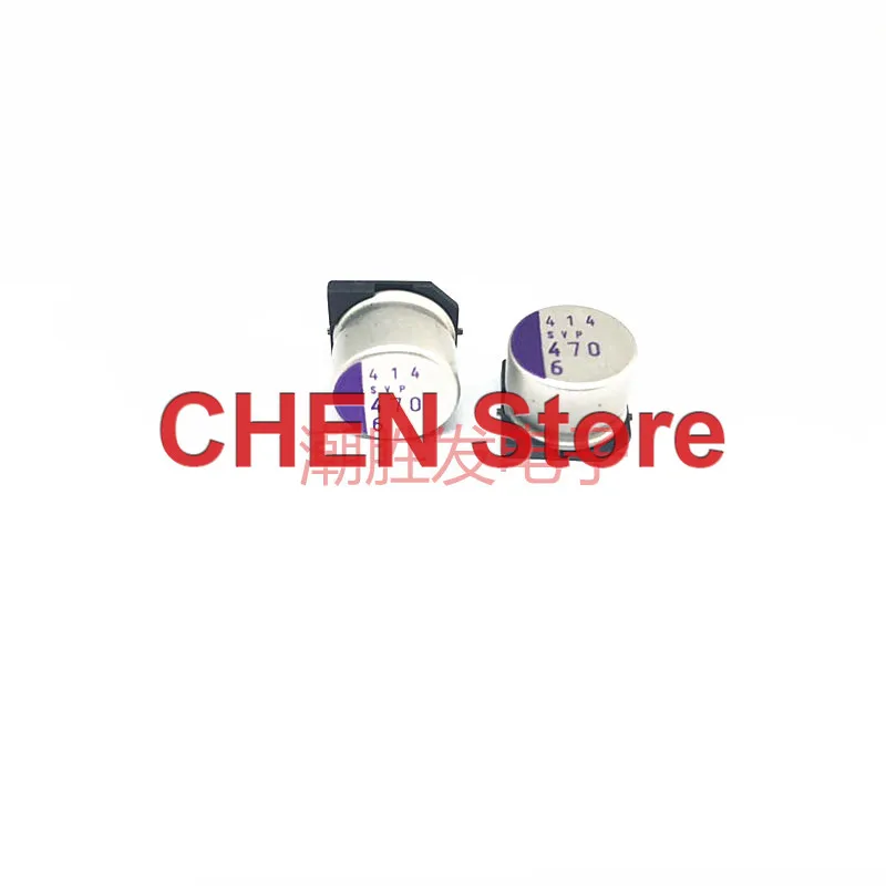 

20PCS/50PCS original SANYO OS-CON SVP 6.3V470UF 10X8MM SMD Solid Capacitor 470UF 6.3V Low ESR 6SVP470MX Free Shipping