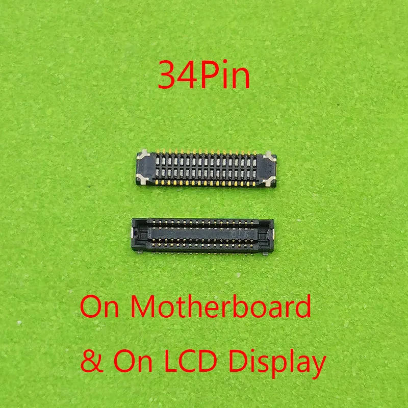 2pcs 34pin LCD Display FPC Connector for Samsung Galaxy A20 A205 A205F A40S A3050 A3058 A407F Screen Flex Port Plug