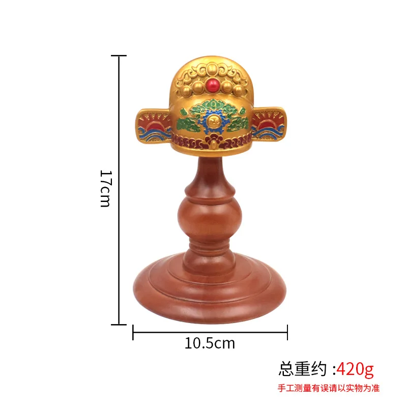 Brass 's Desk Decoration Creative Official Hat Ornament Display Decorative Piece with Gift Box Scholar's Cap Desktop