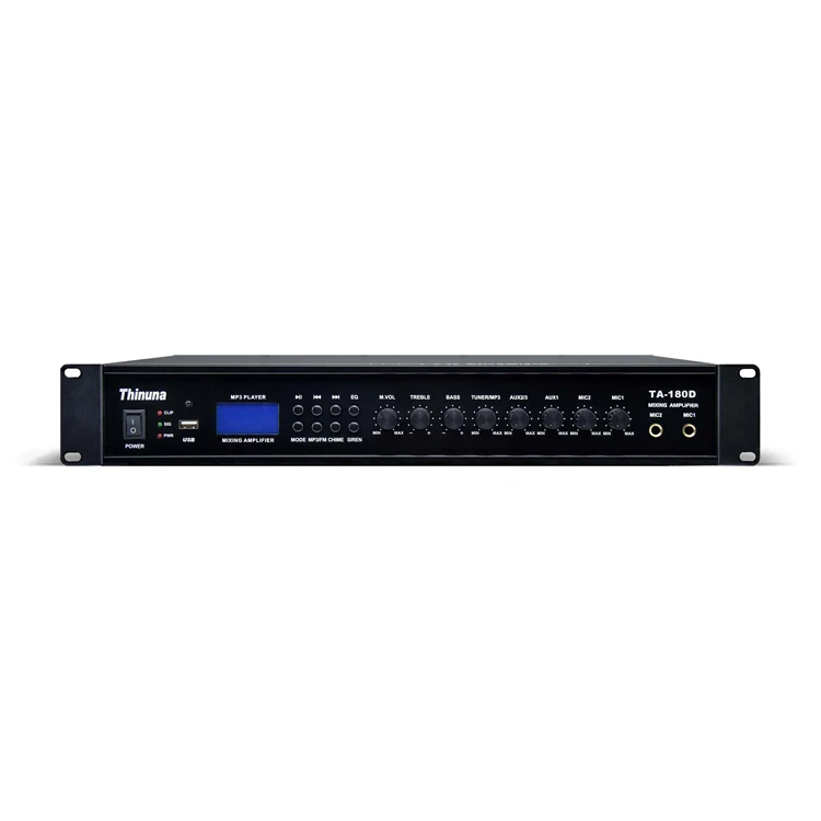 

180D II High Quality Power Mixer Amplifier mp3 Player BT with Amplifier USB Tuner BT Mixer Power Amplifier