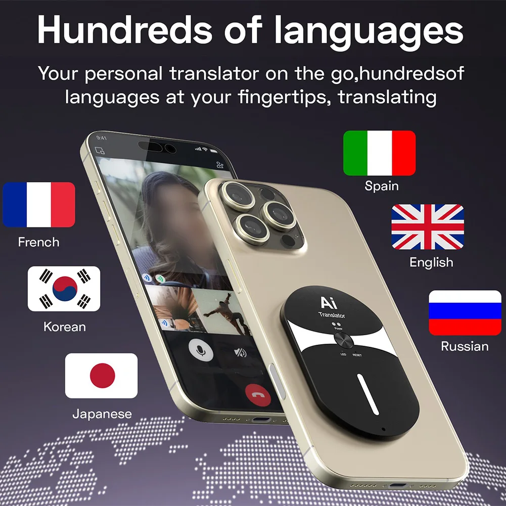 

AI-powered Ultra-thin Translator Offers Online Offline Translation Simultaneous Interpretation Remote Video Voice Translation